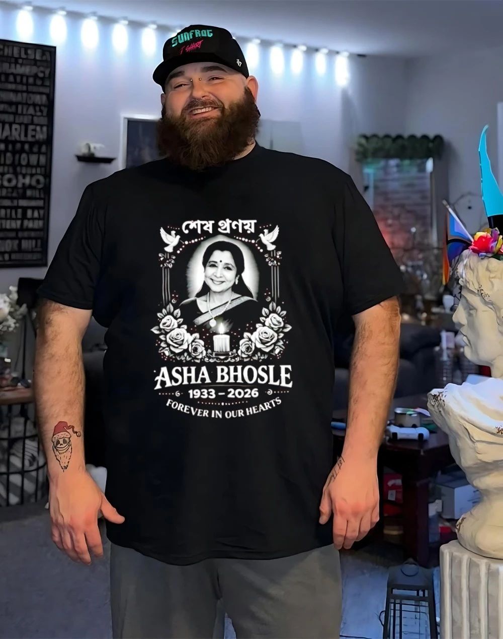 Rest in Peace Asha Bhosle 1933 2026 forever in our hearts shirt