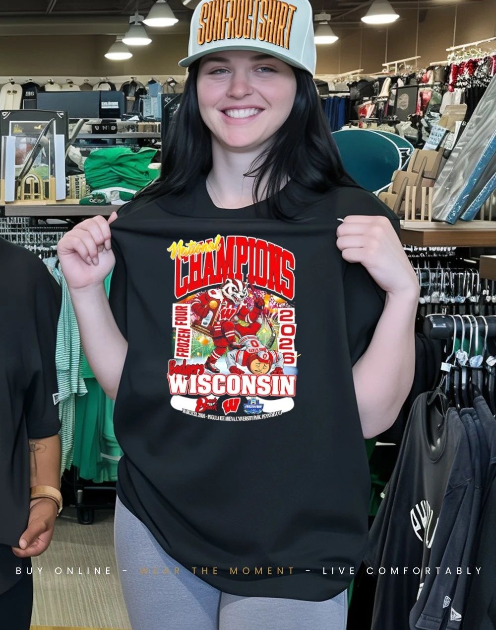 Wisconsin Badgers Women’s Ice Hockey 2026 National Champions mascot shirt