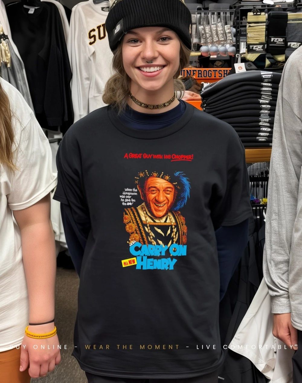 Carry on Henry all new a great guy with his chopper shirt