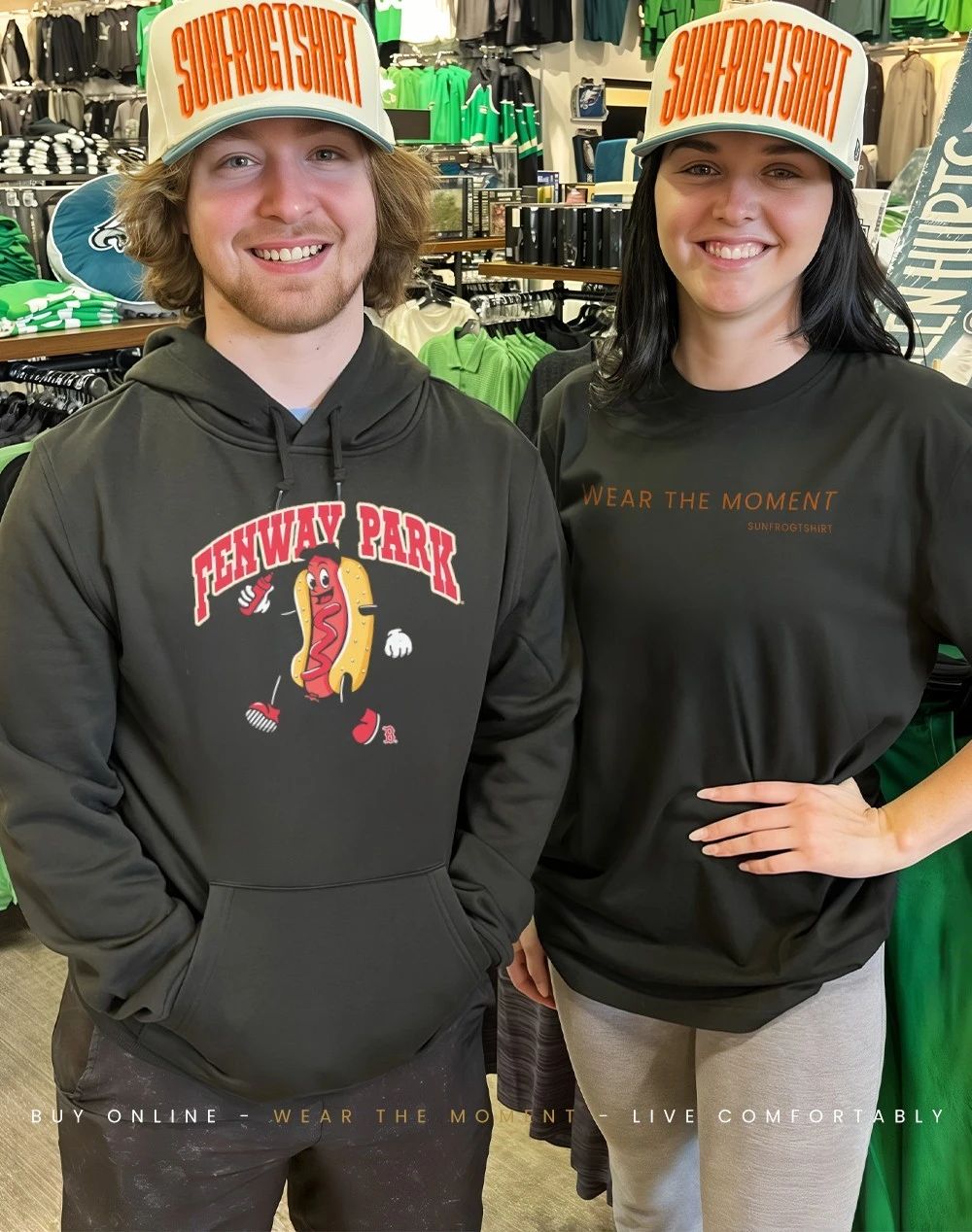 Fenway Park Hot Dog Boston Red Sox baseball shirt