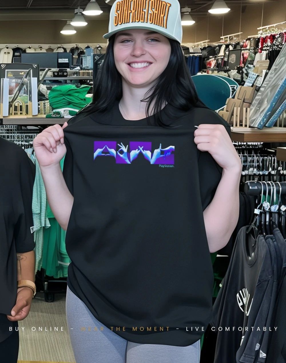 Vintage PlayStation Hand Symbols shirt