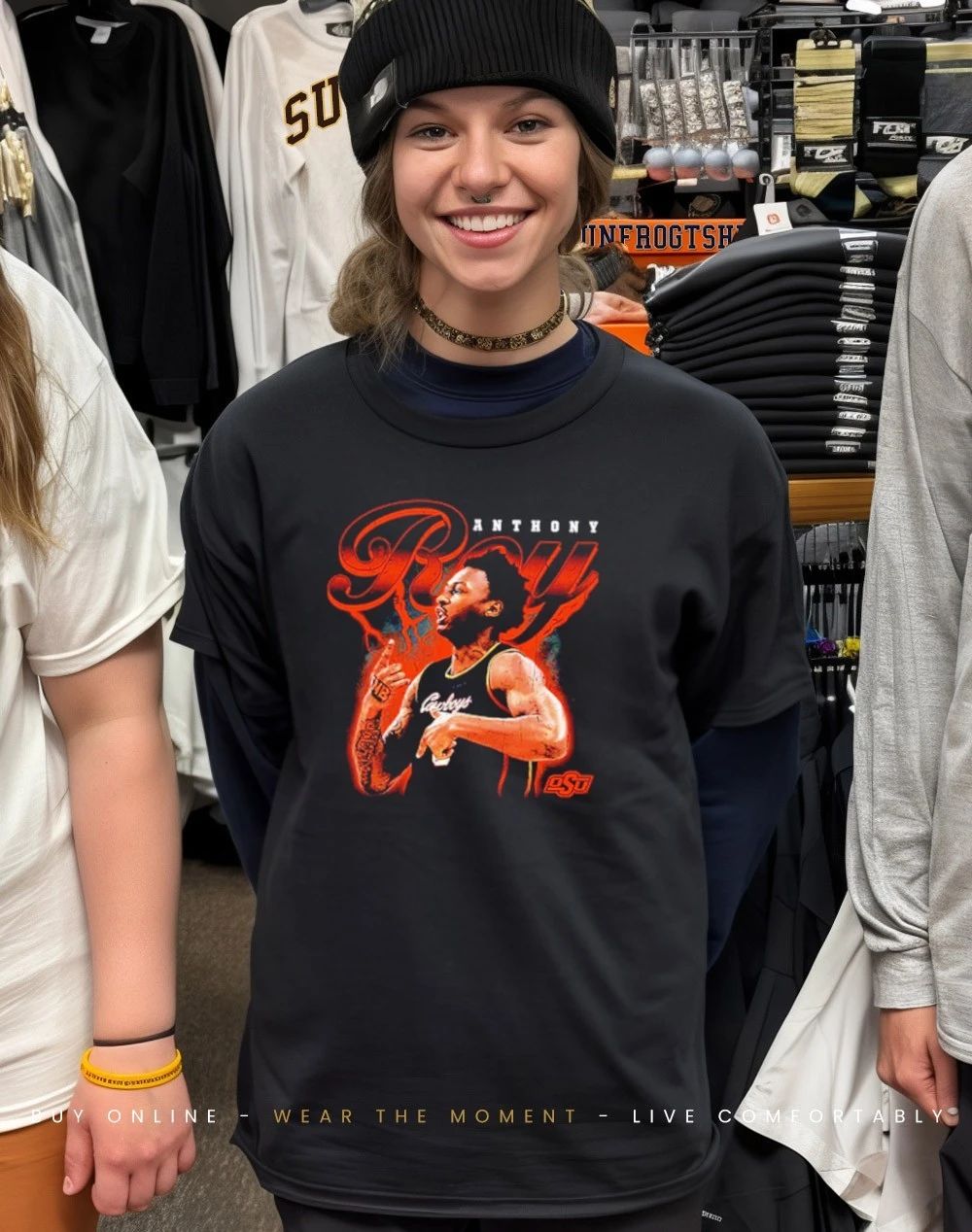 Anthony Roy Oklahoma State Basketball NCAA 2025 2026 graphic shirt