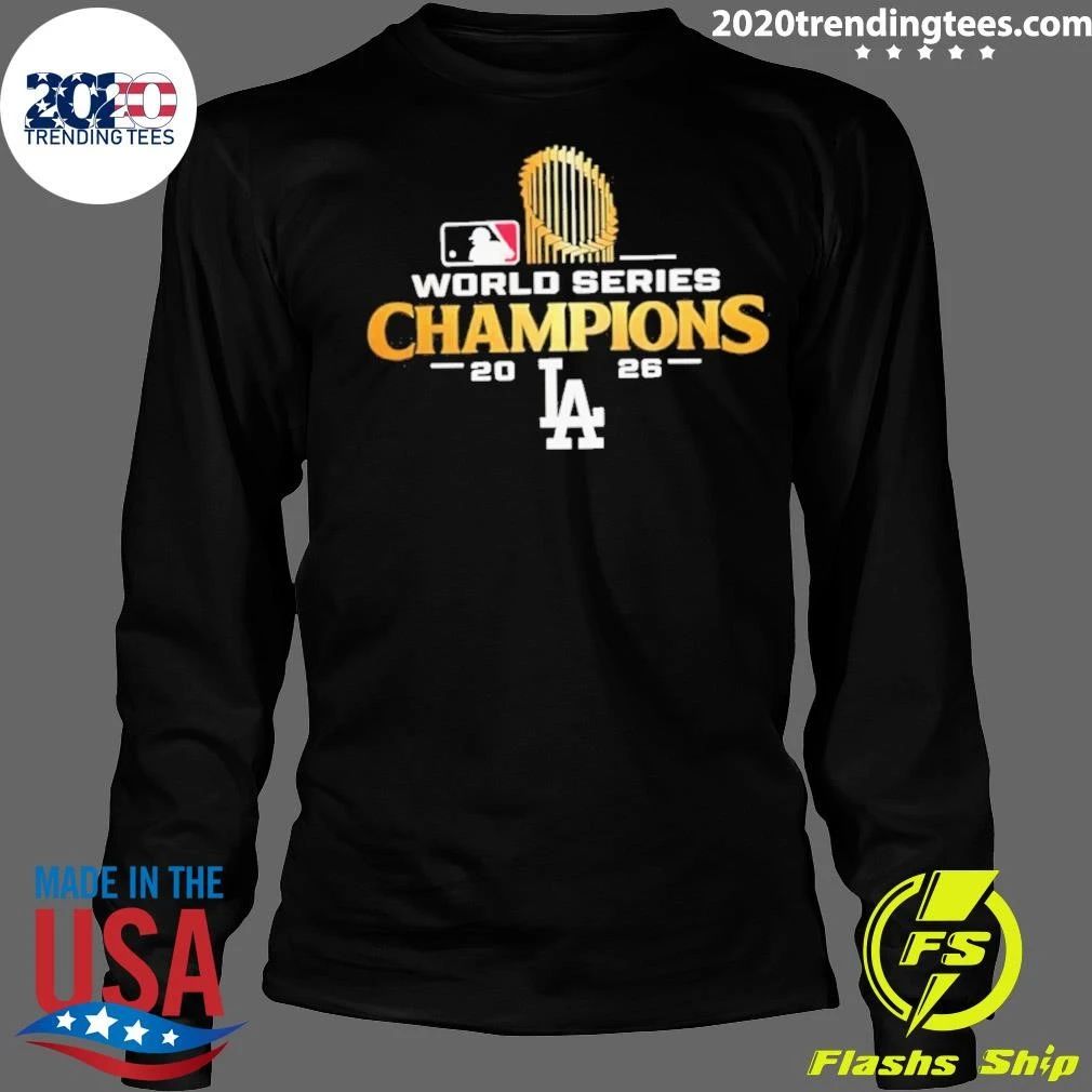 Los Angeles Dodgers World Series Champions Trophy 2026 Shirt