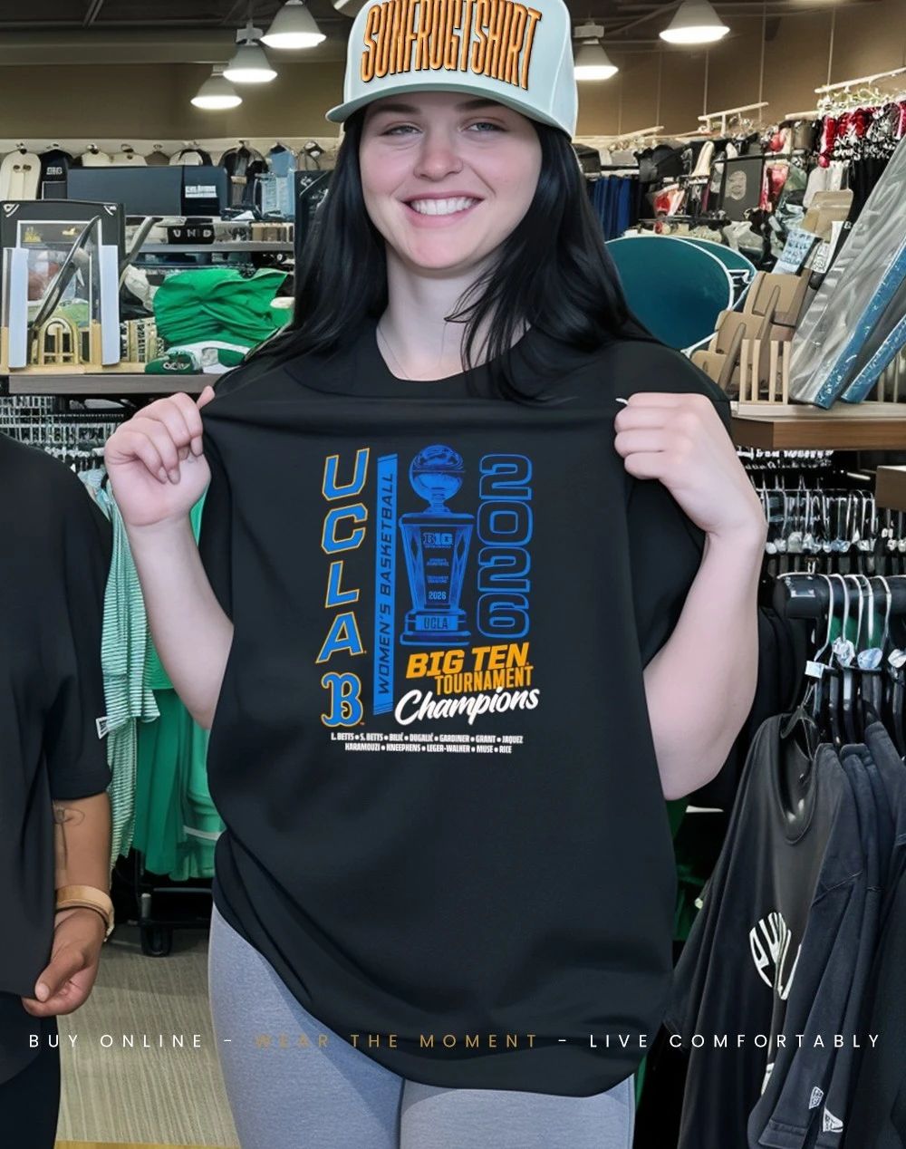 UCLA Bruins 2026 Big Ten Tournament Champions Trophy shirt