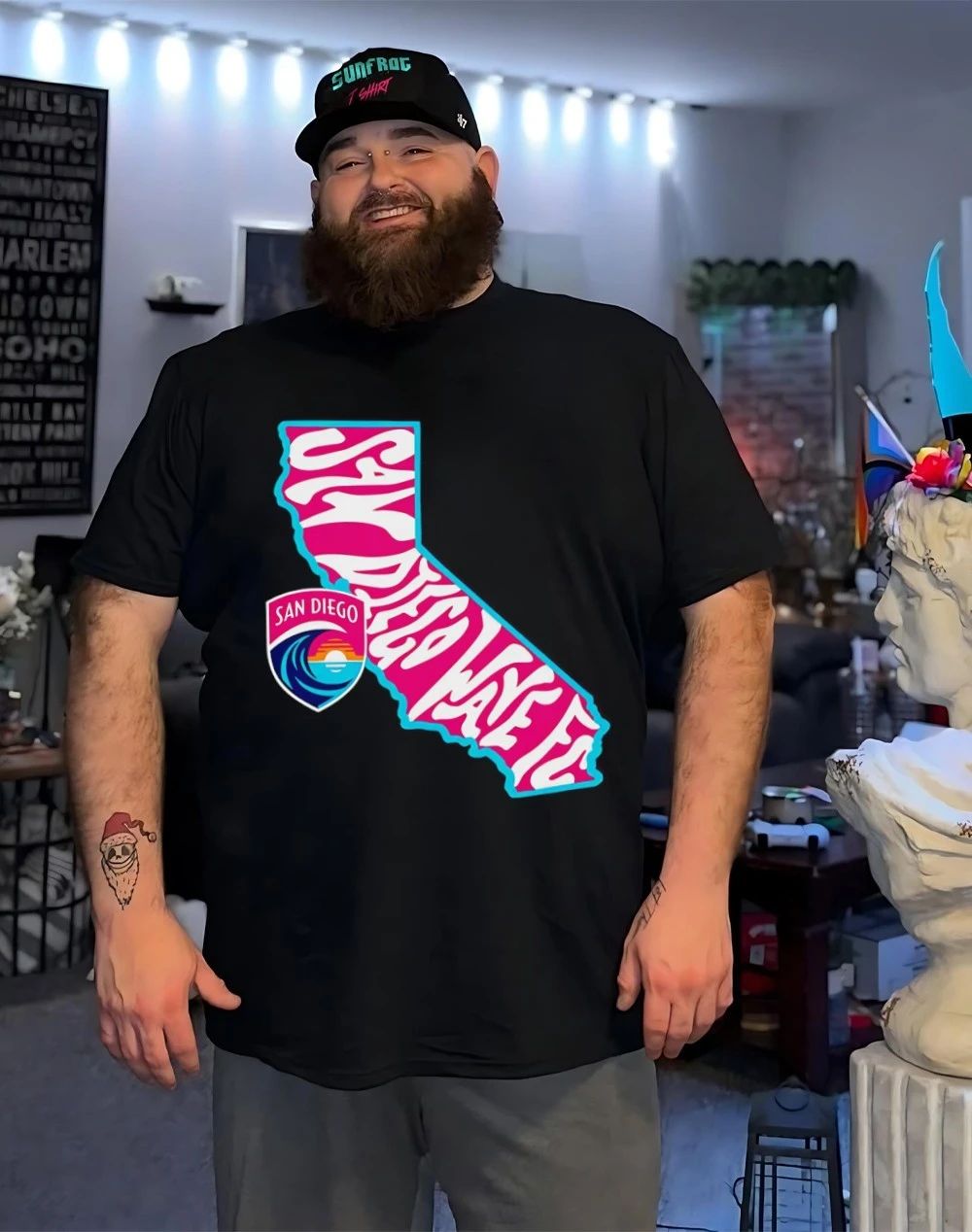 San Diego Wave FC Groovy State graphic shirt