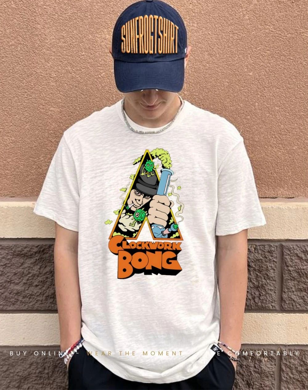420 Clockwork bong virus lab graphic shirt