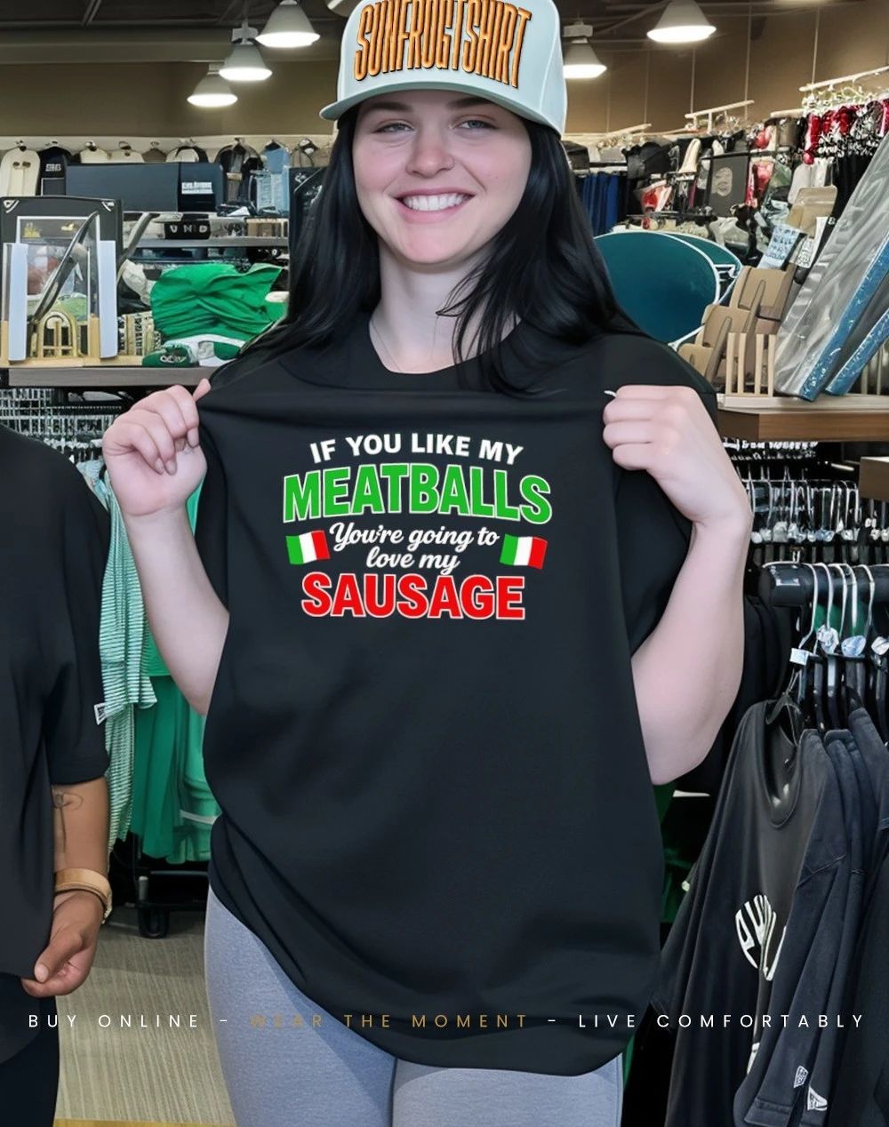 If you like my Meatballs you’re going to love my Sausage Italian flag shirt