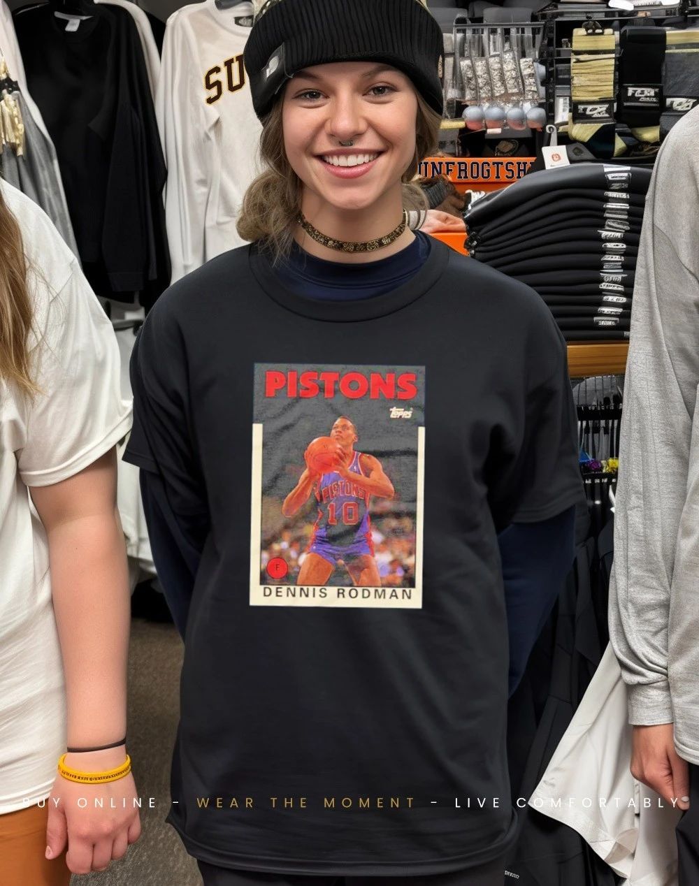 Dennis Rodman Pistons 1992 Topps Basketball Legendary Card shirt
