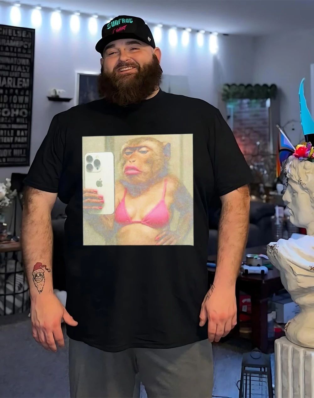 Wacky Monkey lady funny shirt