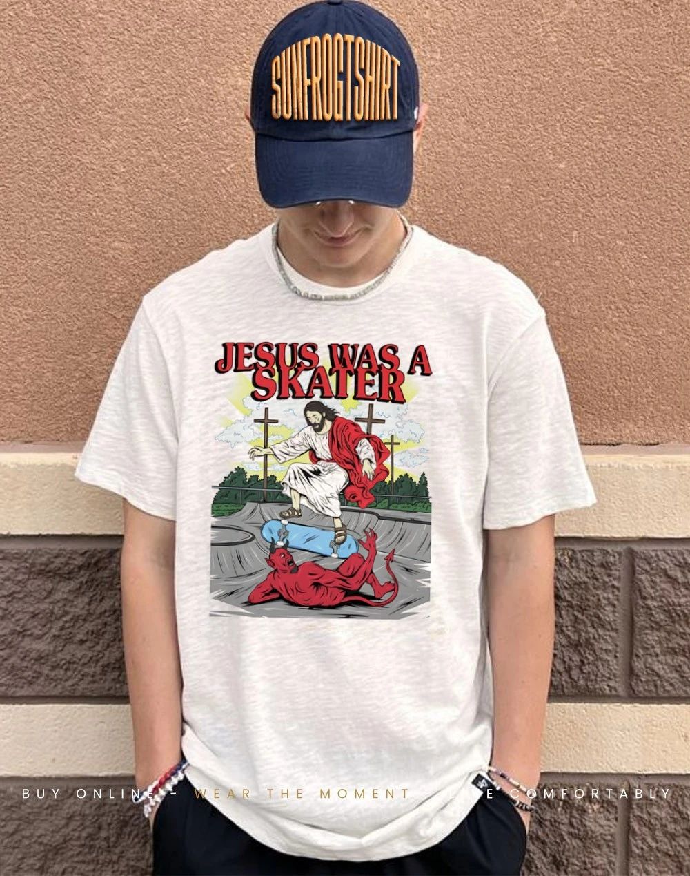Jesus Was a Skater graphic shirt