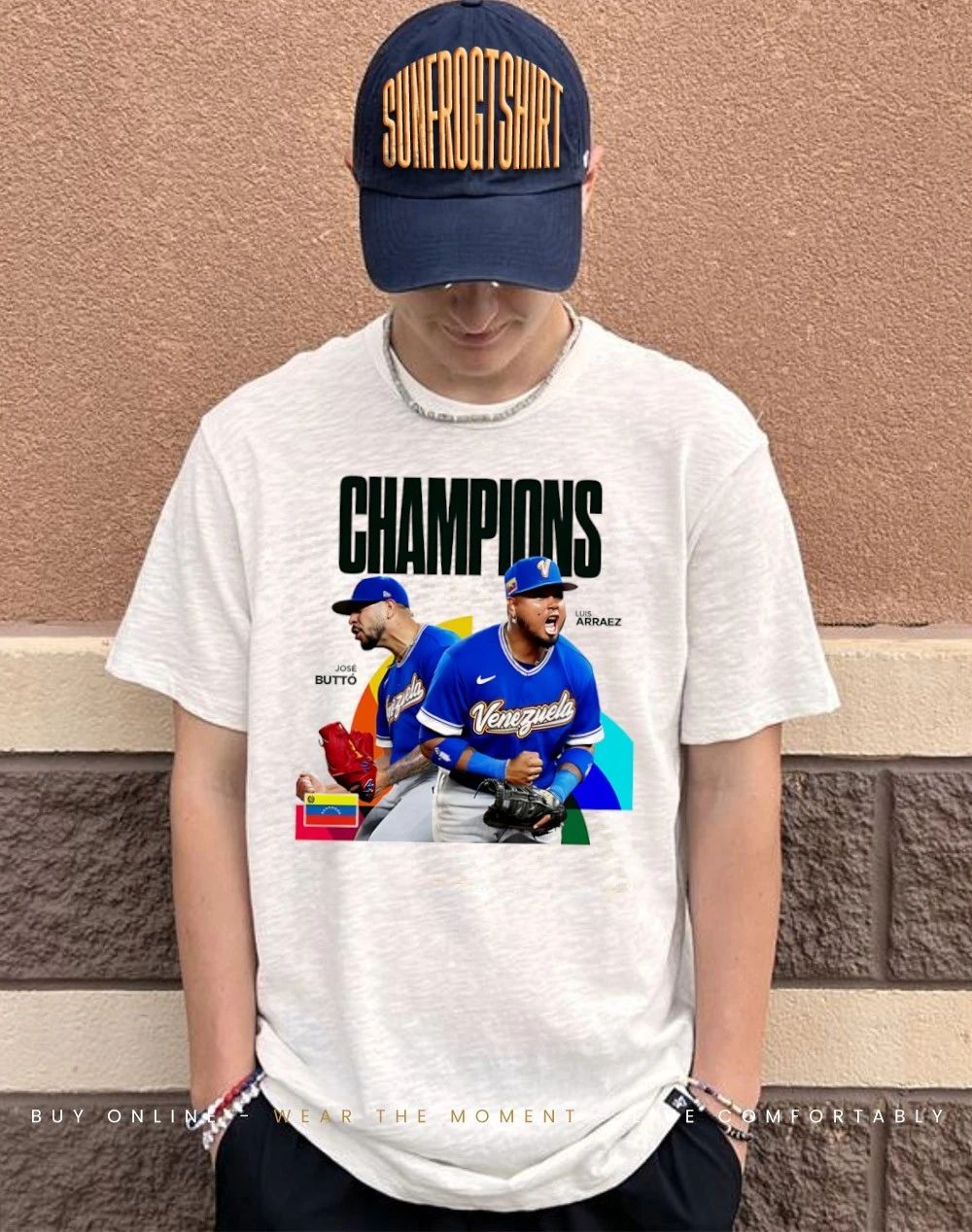 Jose Butto and Luis Arraez Venezuela Baseball WBC 2026 Champions graphic shirt