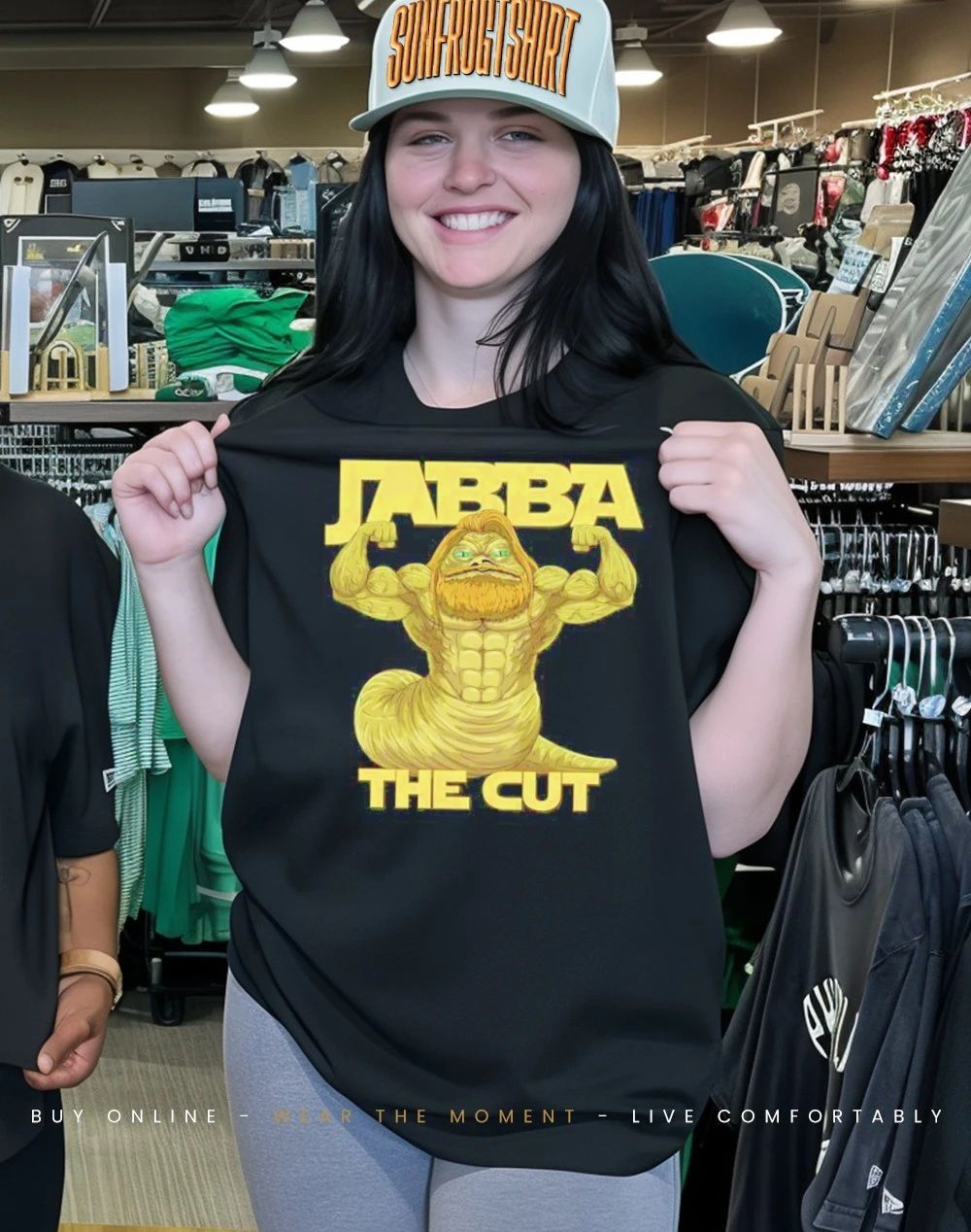Jabba The Cut flexing muscle shirt
