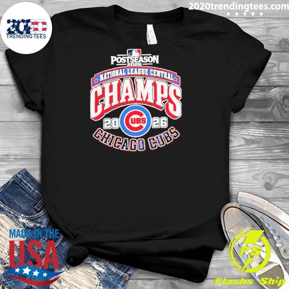 Chicago Cubs Nl Central Division 2026 Champions Baseball T-Shirt