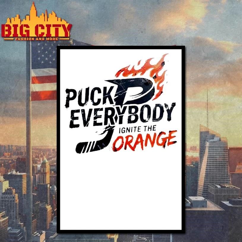 Puck Everybody Ignite Orange P fire shirt