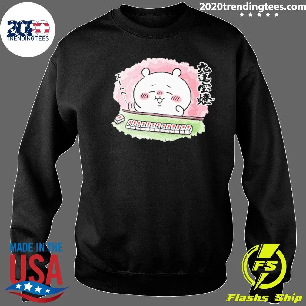 Chiikawa Little Eight Usagi Playing Mahjong Chiikawa Merchandise Shirt