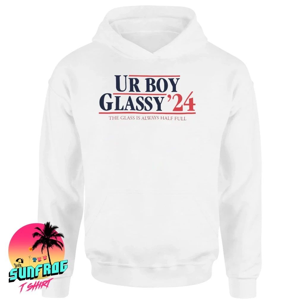 UR Boy Glassy ’24 the glass is always half full shirt