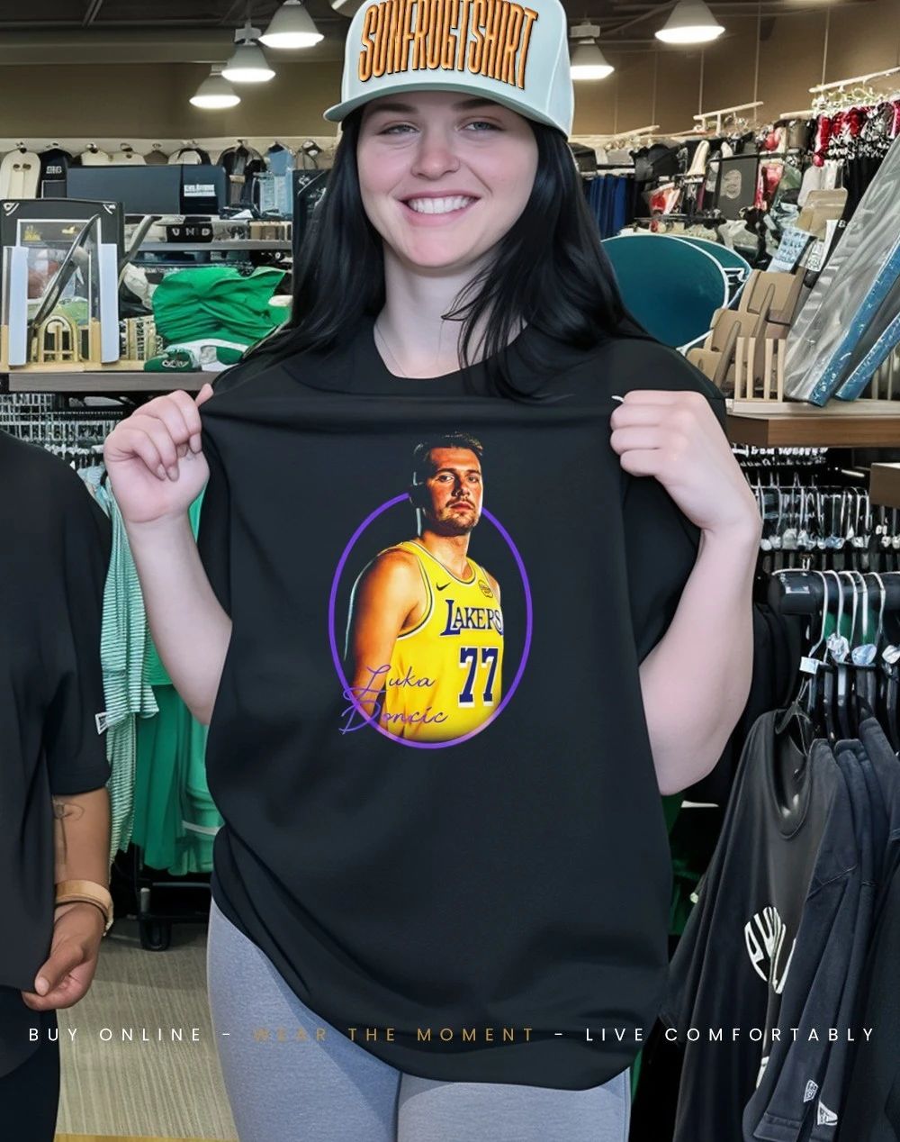 Los Angeles Lakers Luka Doncic graphic signature ’26 shirt