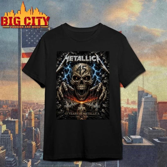 Metallica 45th Anniversary 1981-2026 Countless Memories One Legacy Shirt