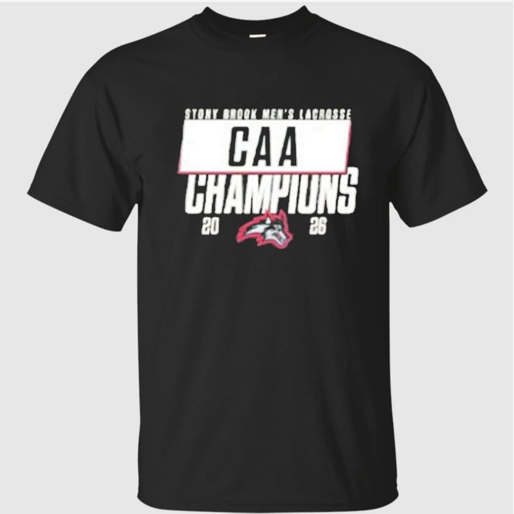 Stony Brook Seawolves 2026 CAA Mens Lacrosse Champions Shirt