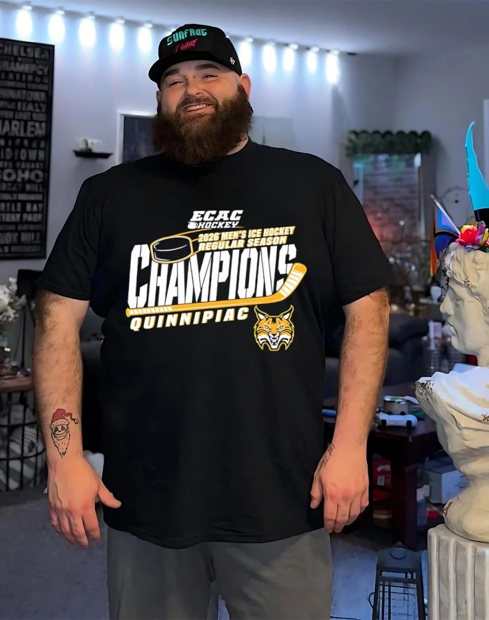 Quinnipiac Men’s Ice Hockey 2026 ECAC Regular Season Champions shirt