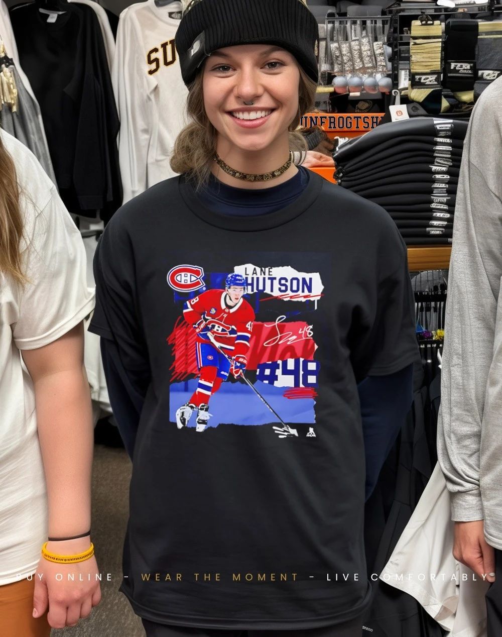 Montreal Canadiens Lane Hutson Fresh Ice signature shirt