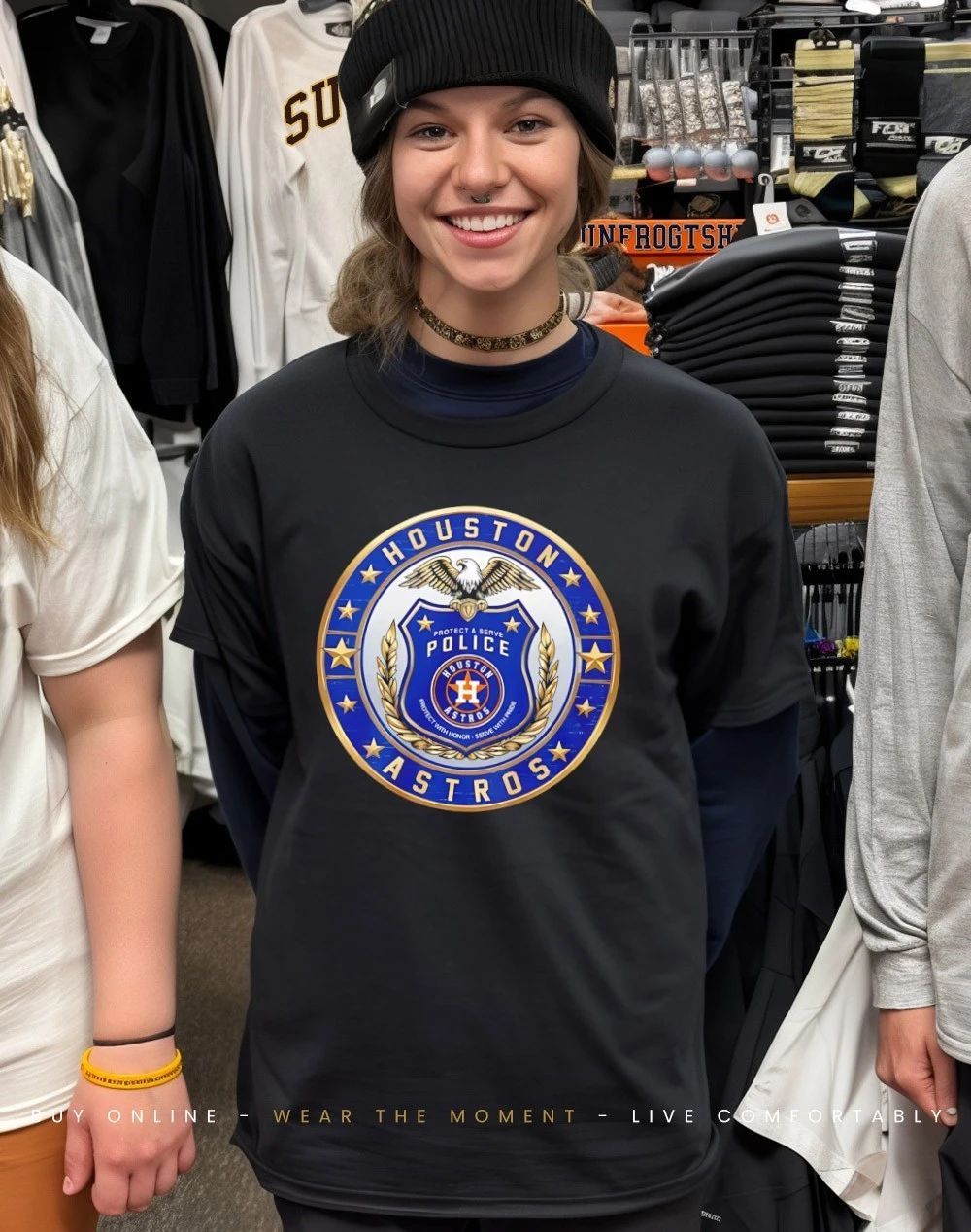 Houston Astros Police Pride logo shirt