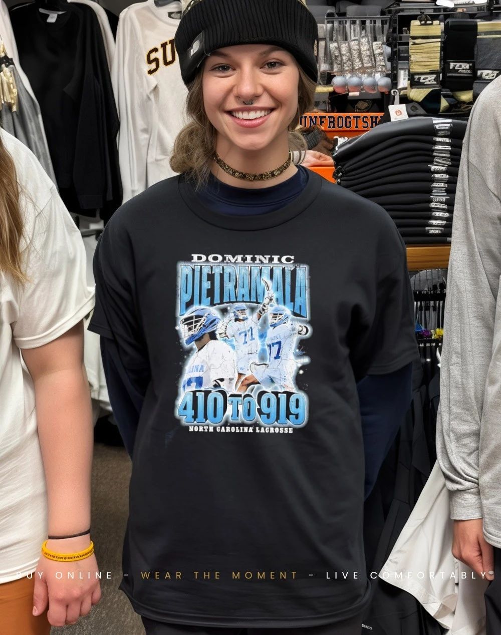 Dominic Pietramala 410 t0 919 North Carolina Lacrosse vintage shirt