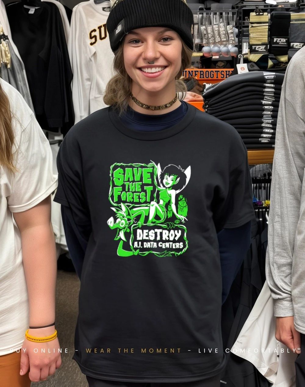 Save the Forest Destroy AI Data Centers shirt