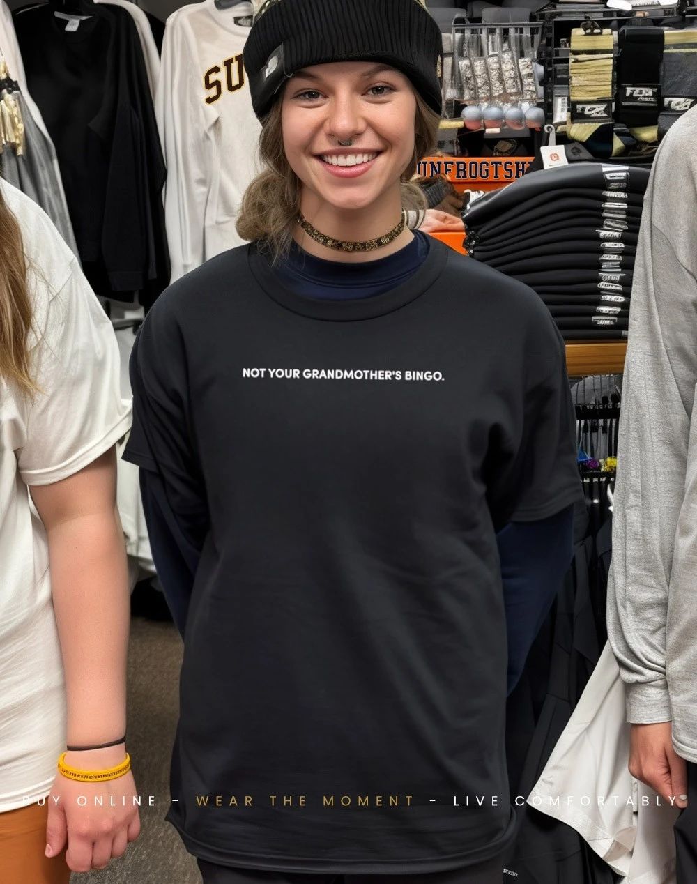 Not your grandmother’s bingo shirt