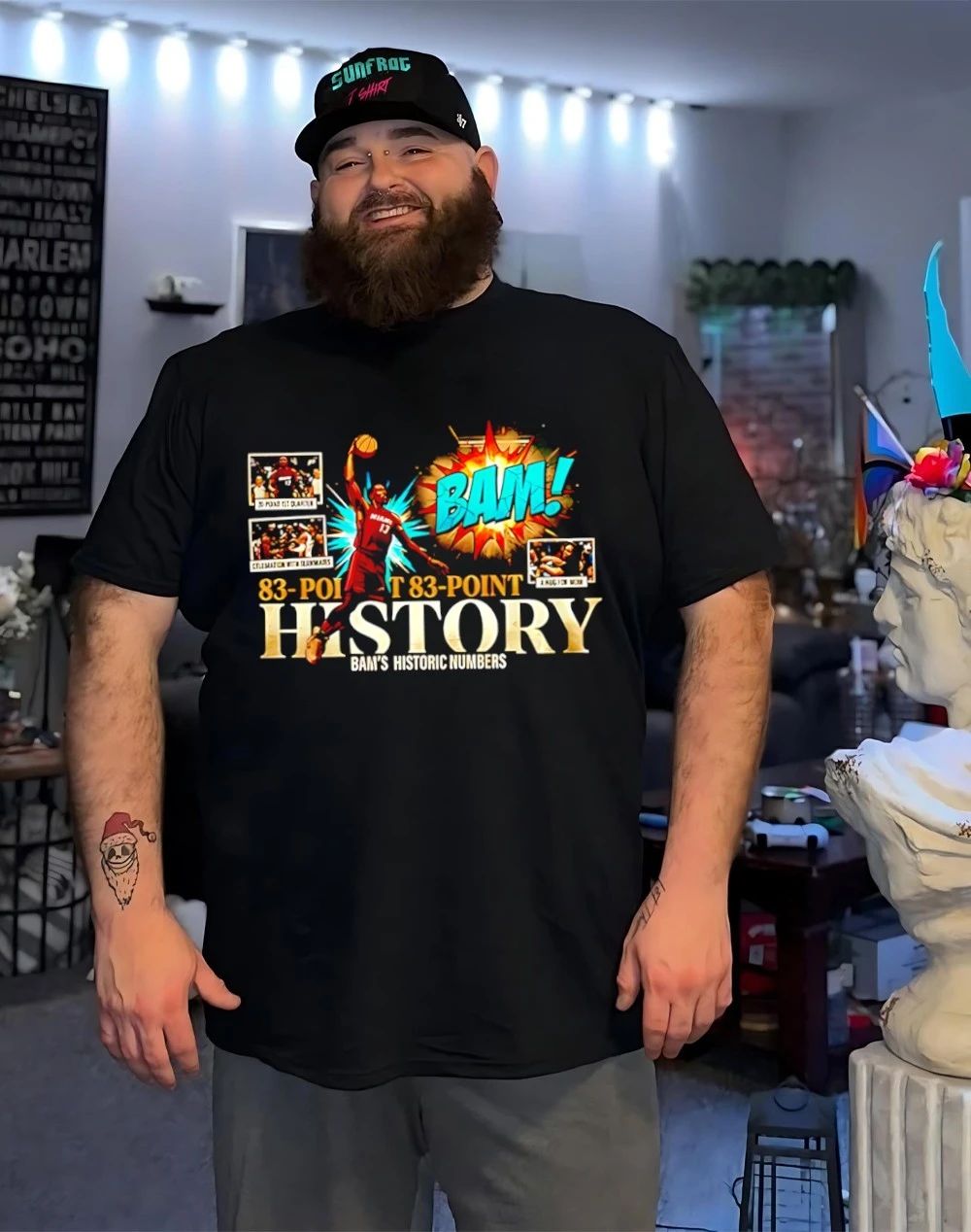 Miami Heat Bam Adebayo 83-Point History Made History 2026 comic shirt