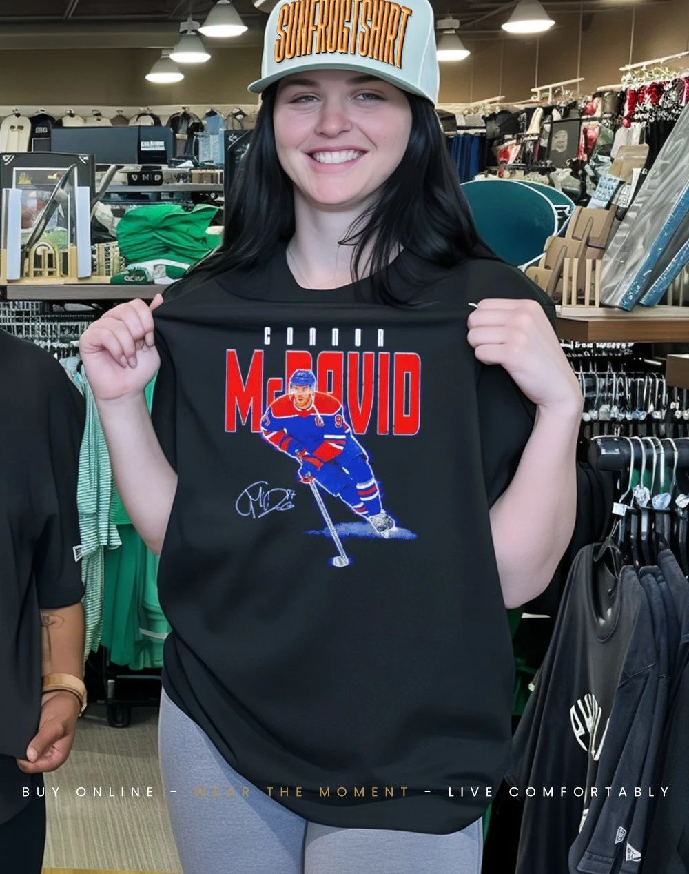 Connor Mcdavid Edmonton Oilers Player Name signature shirt