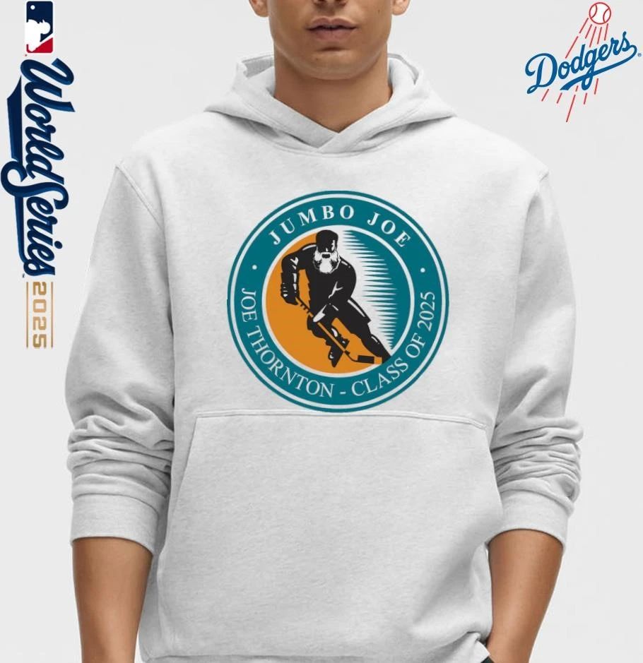 San Jose Sharks Jumbo Hall of Fame Class of 2025 Official Logo T-Shirt