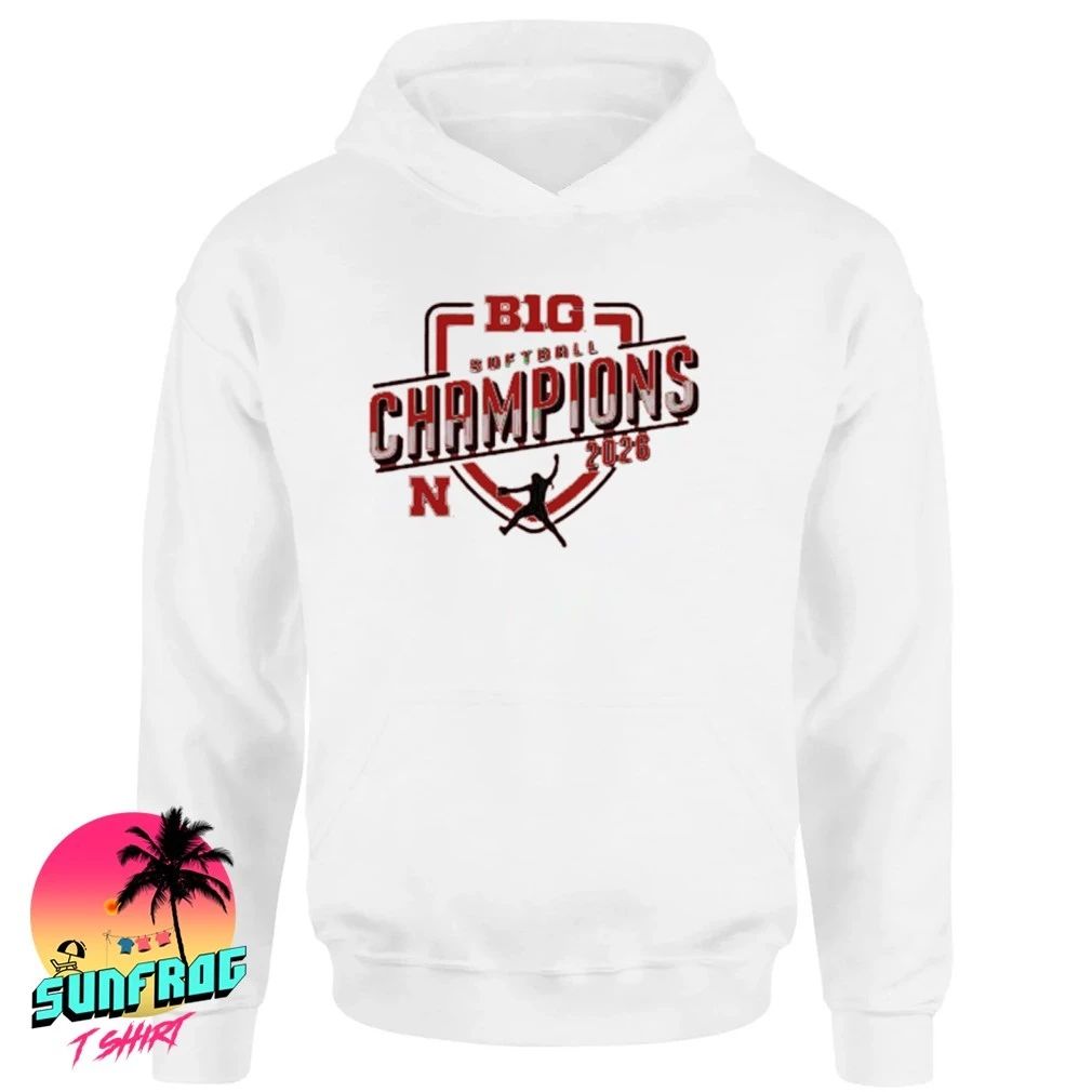 Nebraska Cornhuskers 2026 BIG Softball Champions logo shirt