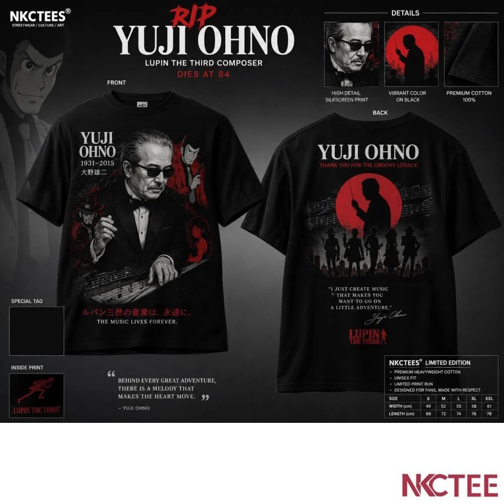 RIP Yuji Ohno, Lupin the Third Composer shirt