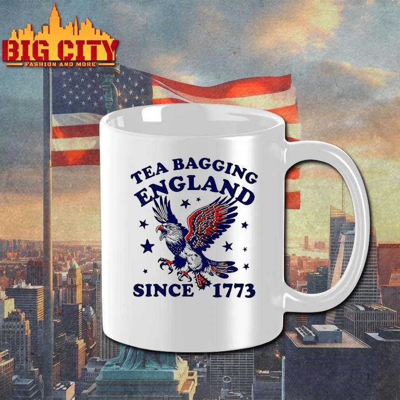 Tea Bagging England since 1773 Patriotic Eagle 4th of July shirt