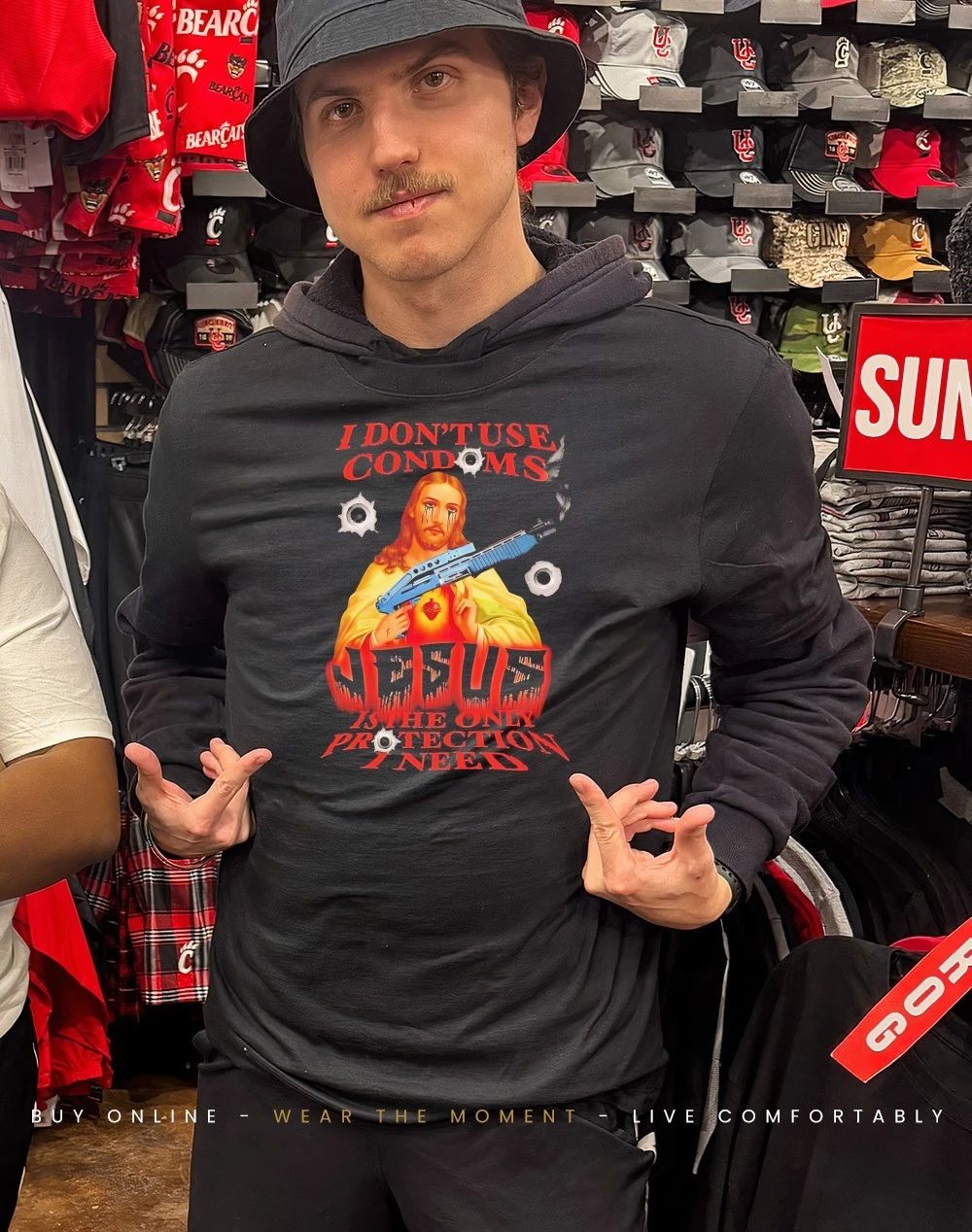 I don’t use condoms Jesus is the only protection I need shirt
