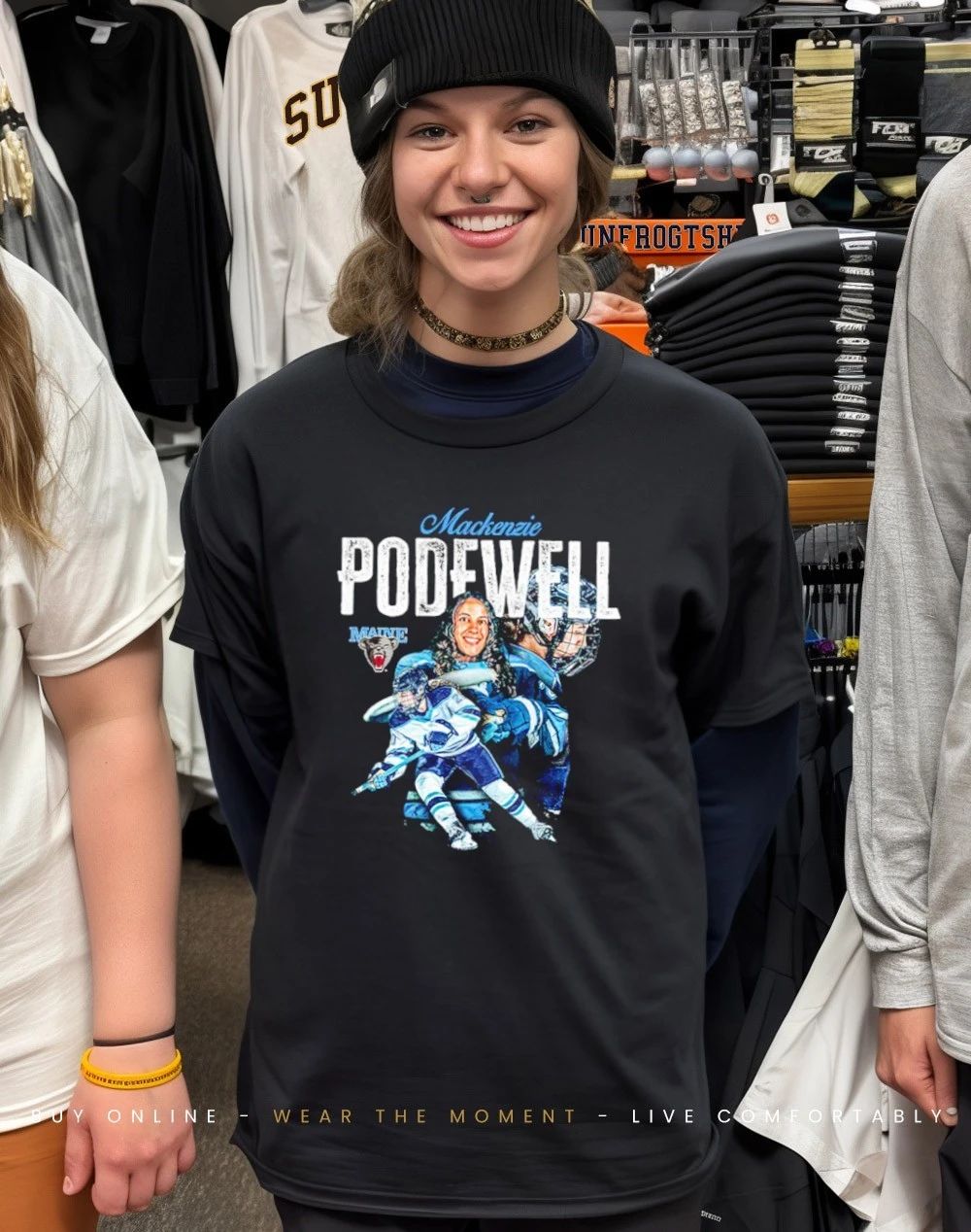 Mackenzie Podewell Maine Women’s Ice Hockey NCAA player collage shirt