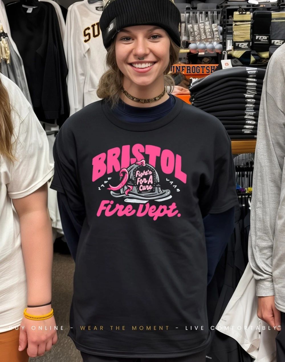 Bristol Firefighters Local 773 fighting for a cure Breast Cancer shirt
