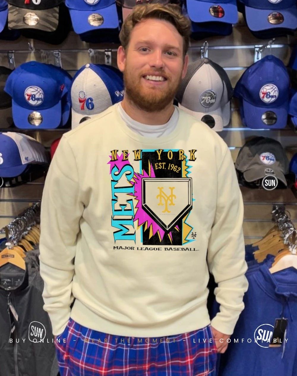 New York Mets MLB Cooperstown Neon Field Shock shirt