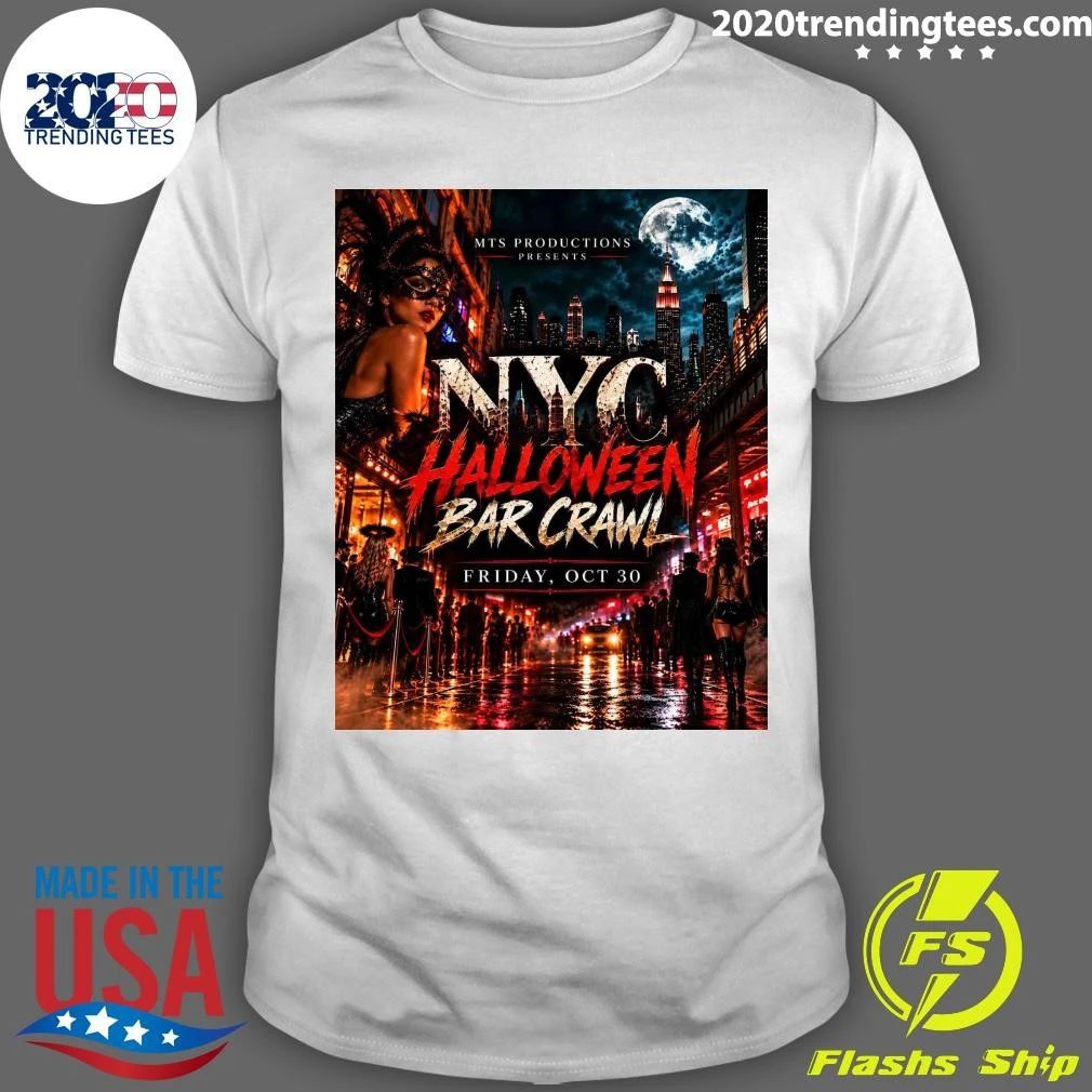 NYC Halloween Bar Crawl 2026 – Manhattan Halloween Nightlife Shirt