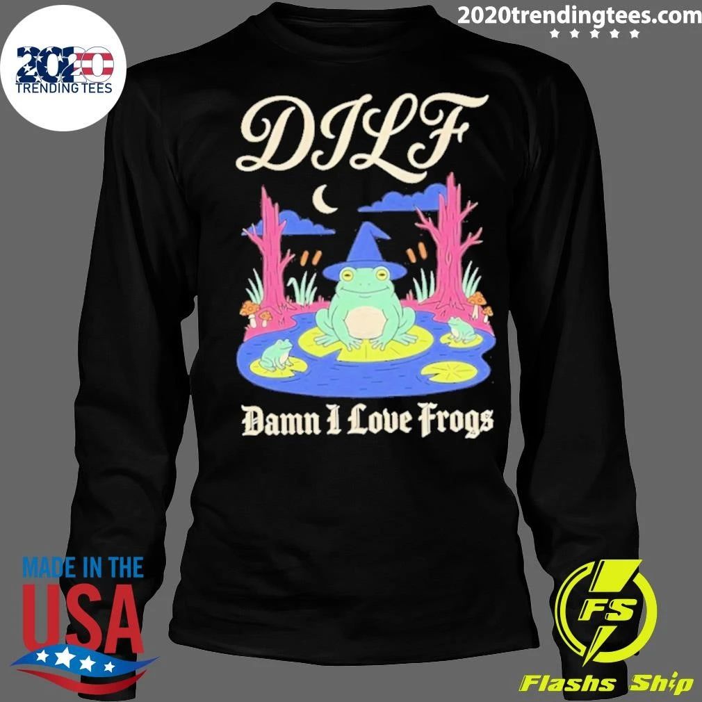 Dilf Damn I Love Frogs Wizard Shirt