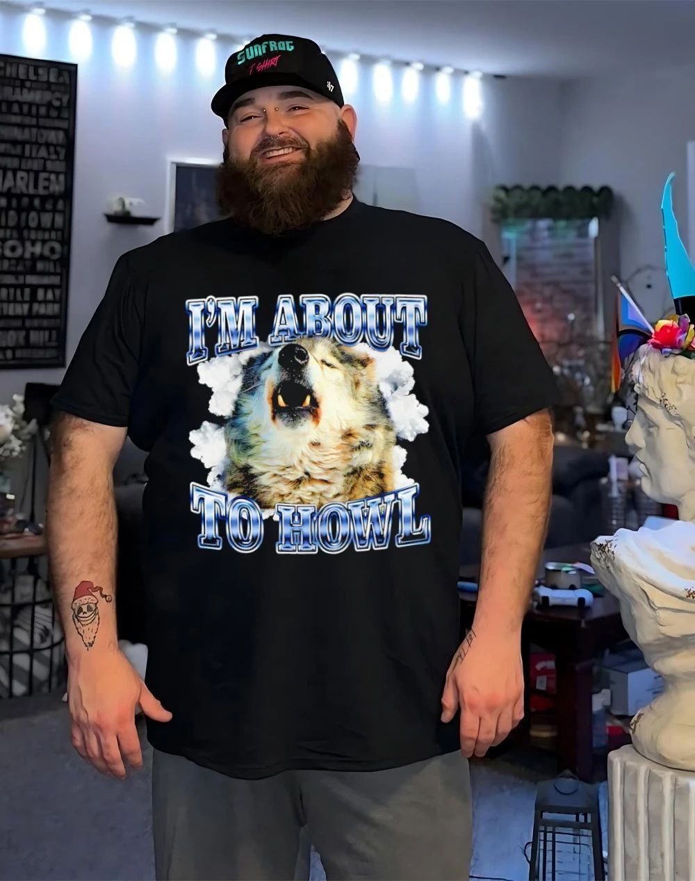 I’m about to howl Minnesota Timberwolves graphic shirt