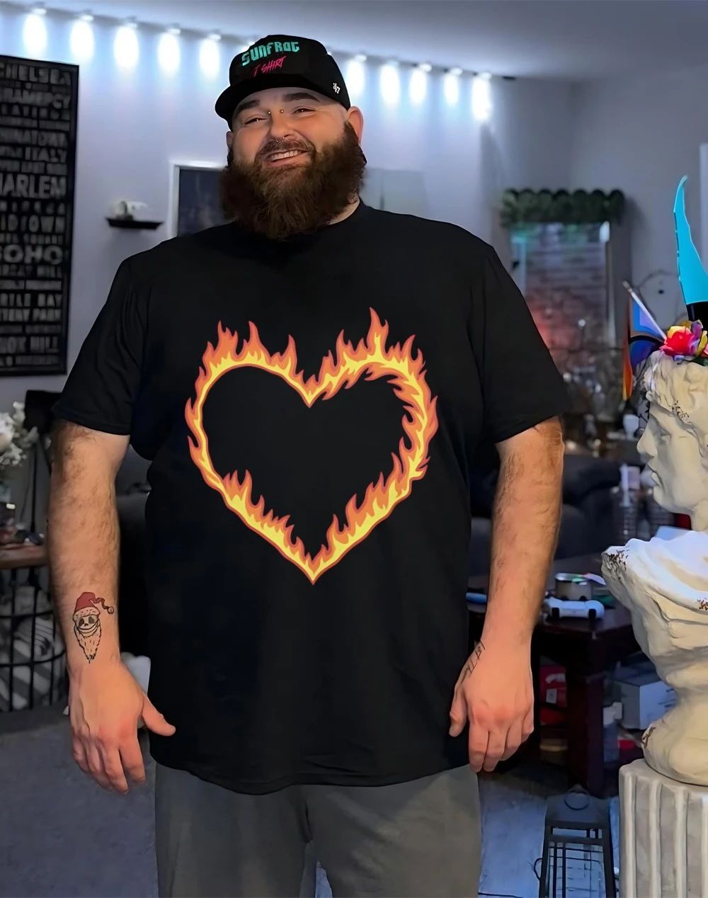 High Potential Morgan Croft Fire Heart Shirt