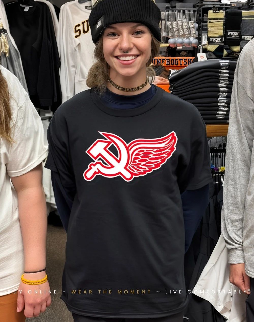 Russian Five communist Detroit Red Wings shirt