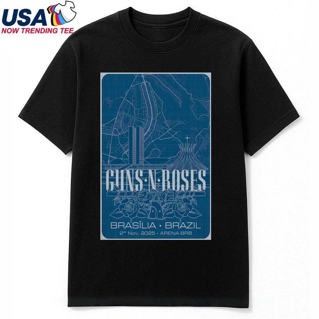 Guns N’ Roses Brasília Brazil Nov 2 2025 Poster Shirt