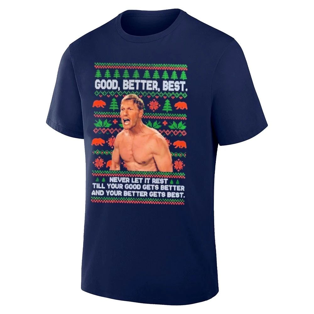 Ben Johnson Good Better Best Ugly Christmas Shirt