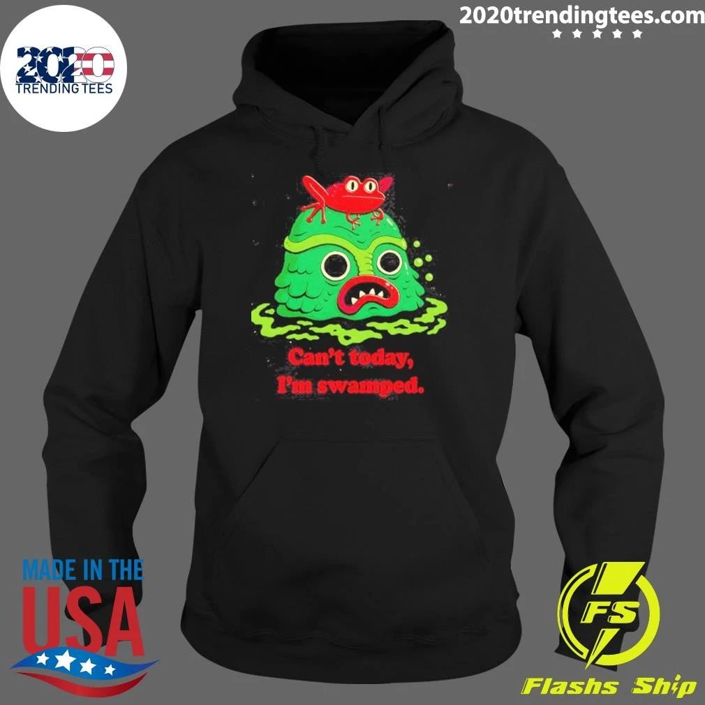 Can’t Today I’m Swamped Frog On Swamp Monster Shirt
