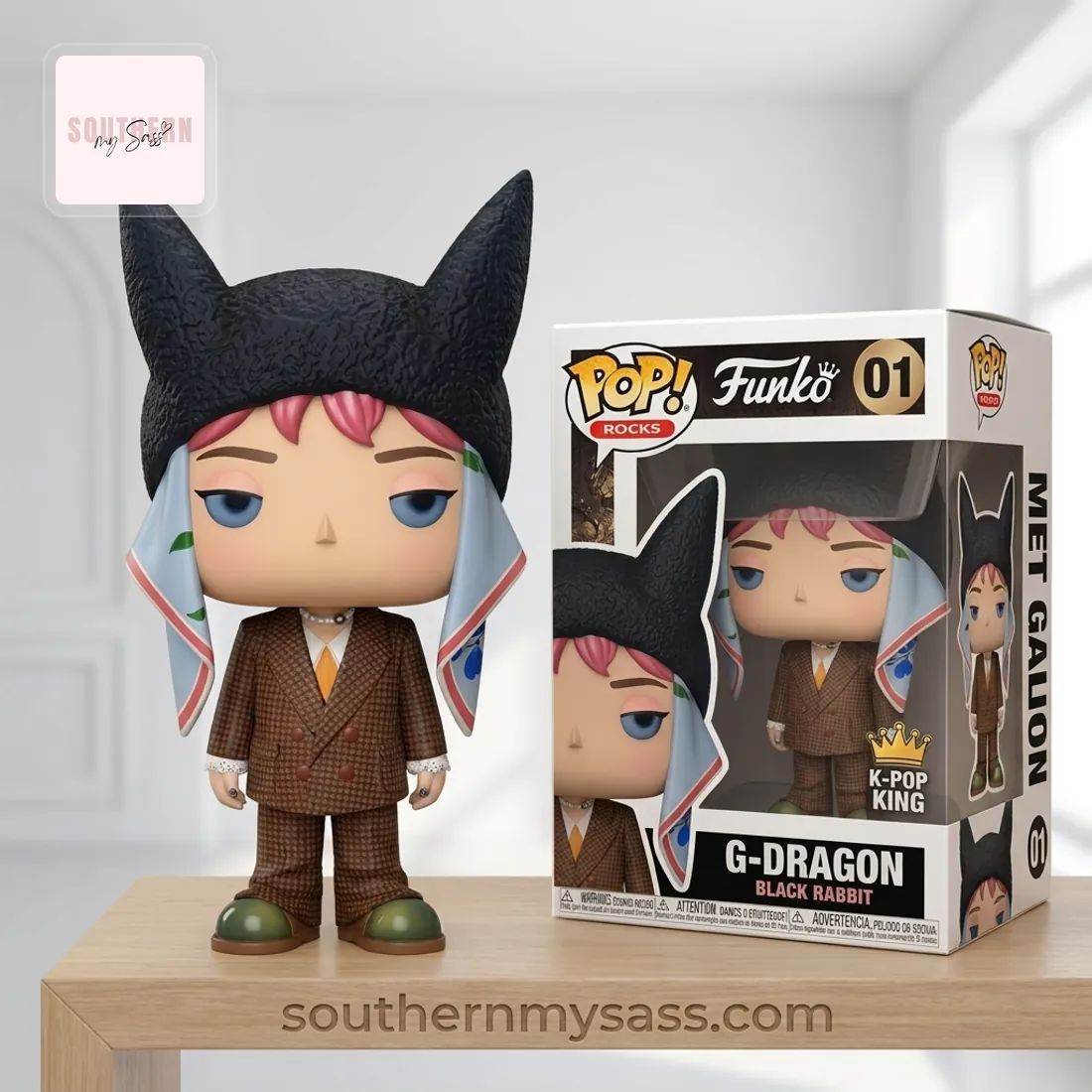 G-Dragon Black Rabbit K-Pop King Funko Pop Figure Doll