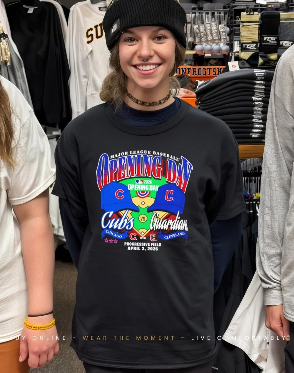 2026 MLB Opening Day Chicago Cubs Vs Cleveland Guardians Progressive Field April 3 shirt