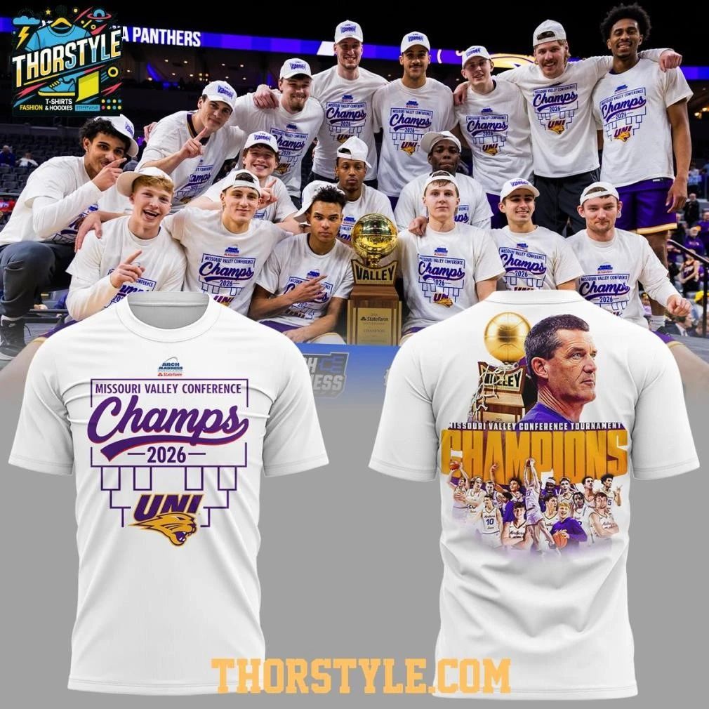 Northern Iowa Panthers Missouri Valley Champions 2026 Shirt